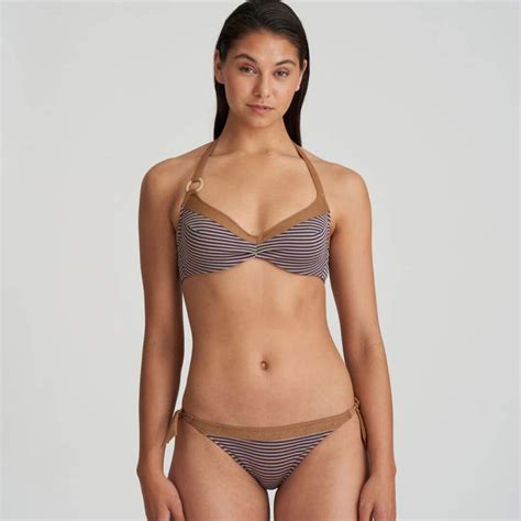 Bikini A Rayas Con Aro Sin Relleno Unas1 Con Descuento Bikini Con Aro