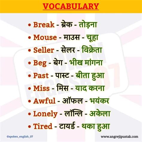 Pin By Latha Hema On Hindi Words Learn English Words English Word