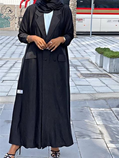 Collar Abaya Set Heracloset Online Abaya Designs Abayas Fashion Abaya