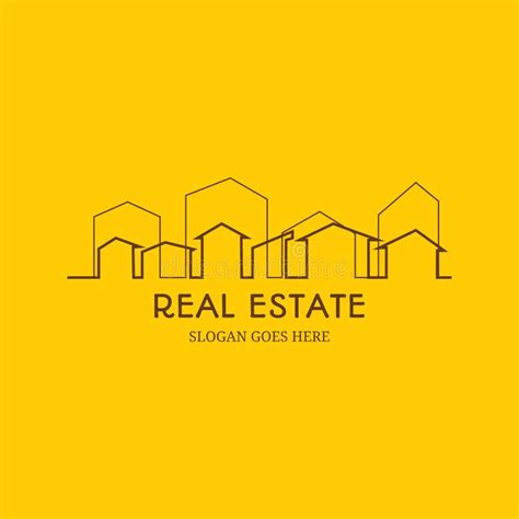 Modern Real Estate Building Inspirational Logo Designs With Line