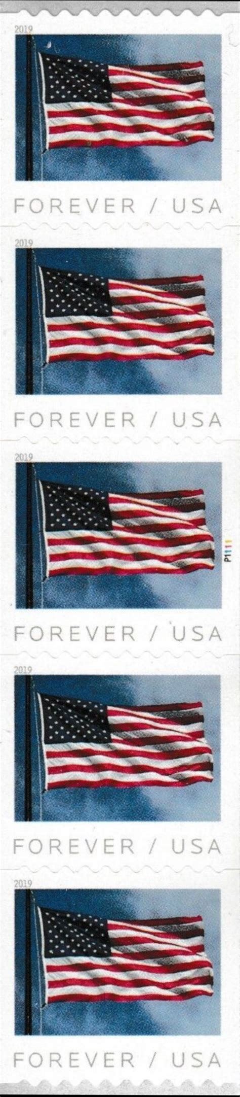 Modern U S Stamps Scott 5342 Forever U S Flag Coil