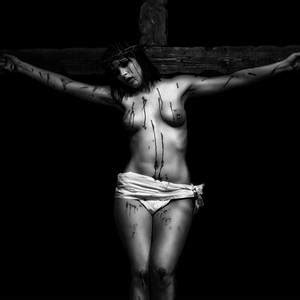 A Female Crucifix II Warm Digital Art By Ramon Martinez Pixels