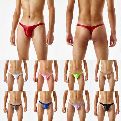 AU Pack Men Modal Low Rise Bikini Thong G String Briefs Tanga Underwear