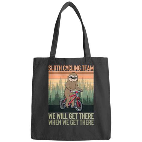 Cute Sloth Cycling Team Funny Lazy Sloth On A Bike Bicycle Sloths