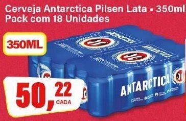 Cerveja Antarctica Pilsen Lata Ml Pack Unidades Oferta Na