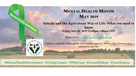 Mental Health Awareness Resource Great Plains Center For Agricultural