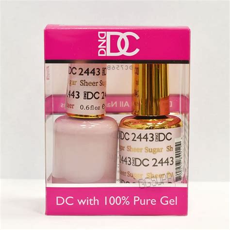 DND DC Duo Soak Off Gel Matching Nail Polish 2443 Sheer Sugar