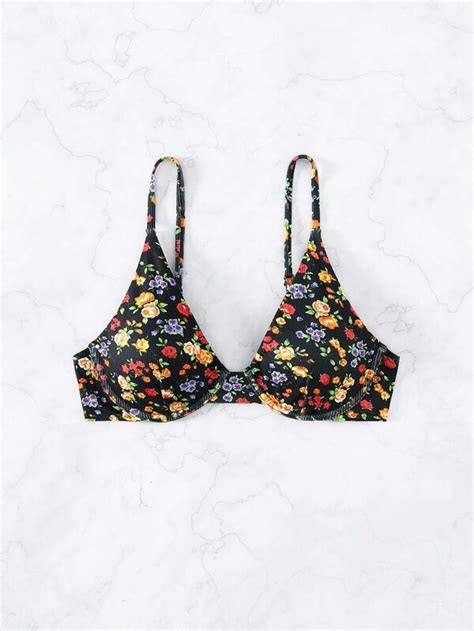 SHEIN Swim Vcay Floral Print Underwire Bikini Top SHEIN USA