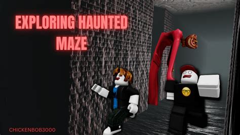 We Explored A Haunted Maze Roblox Youtube