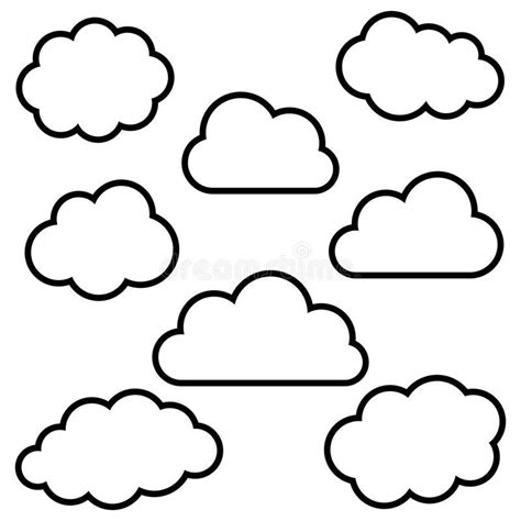 Cloud Outline Drawing | Free download on ClipArtMag