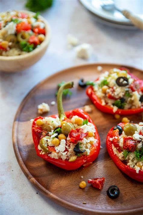 Gevulde Paprika Met Mediterrane Couscous Brenda Kookt