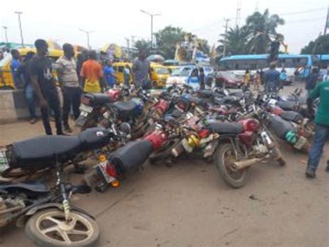 Lagos Task Force Impounds Motorcycles In One Week Vanguard News