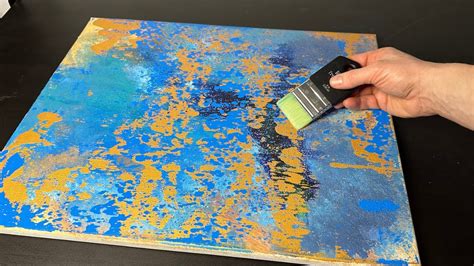 Abstrakte Acrylmalerei Malen Mit Acrylfarben Rakeltechnik Diy Art