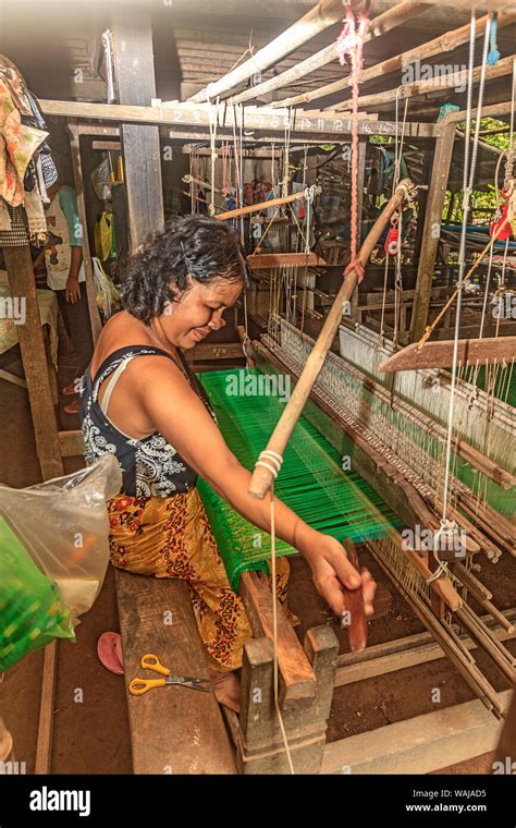 Koh Dach Island Cambodia Silk Weaving On An Island Off Central Phnom