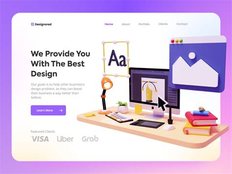 30 Inspiring Web Design Concepts With 3d Graphics Design4users