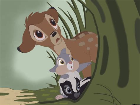 Bambi, Thumper and Flower by Spartandragon12 on DeviantArt