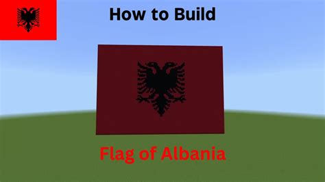 How To Build The Flag Of Albania In Minecraft Youtube