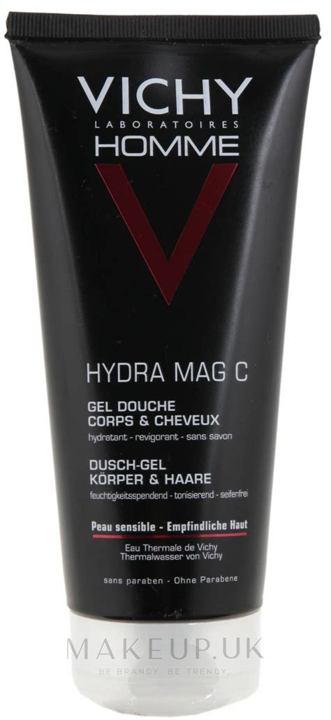 Vichy Homme Hydra MAG C Gel Douche Tone Up Shower Gel Makeup Uk