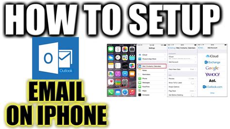 How To Set Up And Configure Hotmail Email On Iphone All Email Services On Iphone Youtube