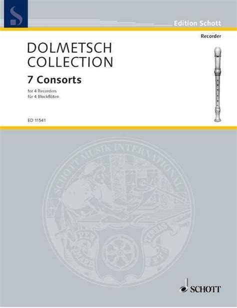 consorts von carl  dolmetsch blockflote noten