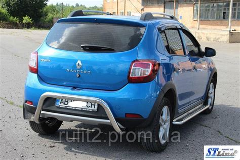 Renault Sandero Stepway (12+) Защитная Дуга Защита Заднего Бампера на ...