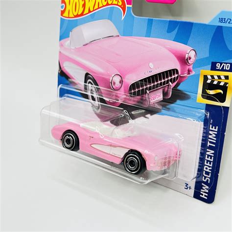 1956 Corvette Hot Wheels Barbie Theme Iconic Movie Pink Etsy