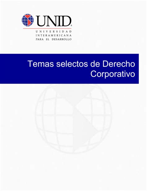 Temas Selectos De Derecho Corporativo