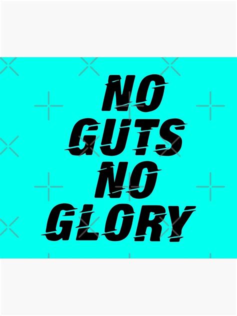 No Guts No Glory Slogan Comforter By Designdroplet Redbubble