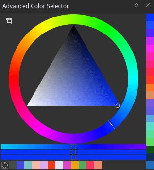 Advanced Color Selector — Krita Manual 5.2.0 documentation