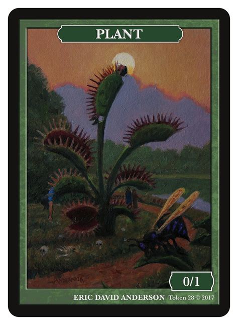 Limited Edition Plant Token For Mtg Art By Eric Anderson