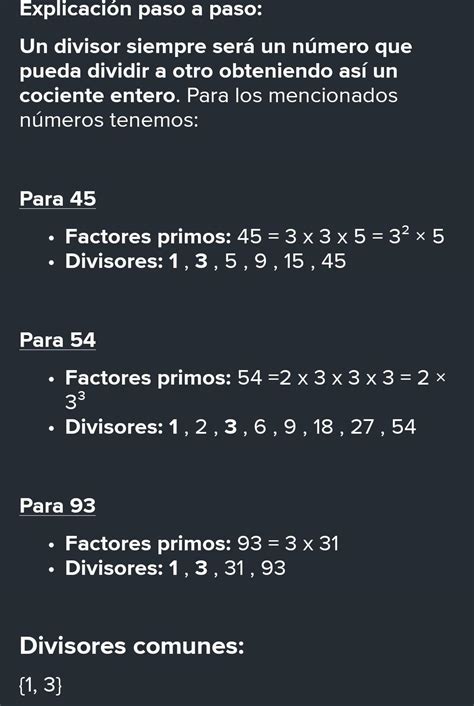 Cual Son Los Divisores Comunes De Los N Meros Y Plis Lo