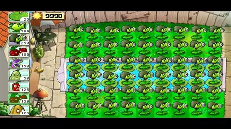 Plants Vs Zombies Last Stand Endless All Gatling Pea Vs All Zombies Gameplay Full Hd 1080p