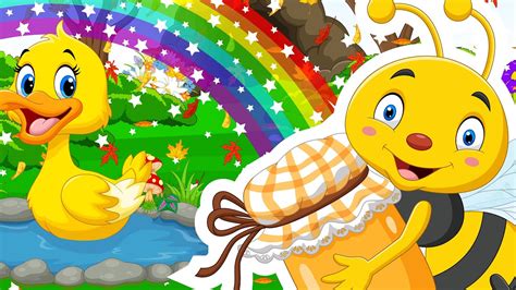 Honey Bees Five Little Ducks Dance Children Rhymes And Kids Song Bee