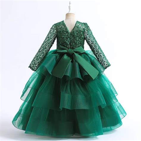 Robe Demoiselle Dhonneur Fille Verte Lola Et Noé