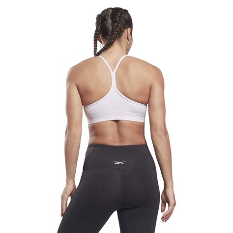 Reebok Lux Skinny Strap Sports Bra White Traininn