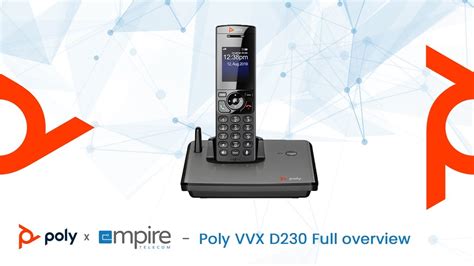 Poly Vvx D Cordless Ip Phone Full Overview Youtube