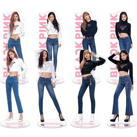 Blackpink Yeleri Akrilik Aksiyon Fig R Bebek Lisa Rose Jennie Ayakta