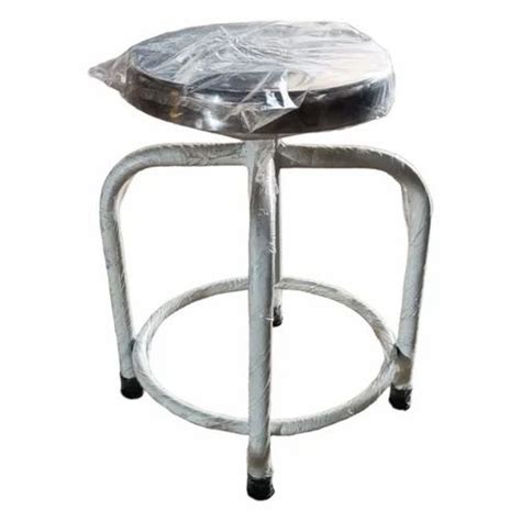 Mild Steel Four Leg Hospital Revolving Stool Polished At Rs 800 In