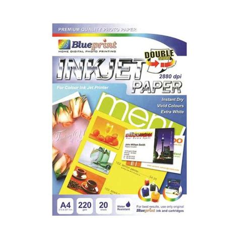 Kertas Inkjet Paper 220 Gsm Double Side Blueprint Glossy Photo Paper