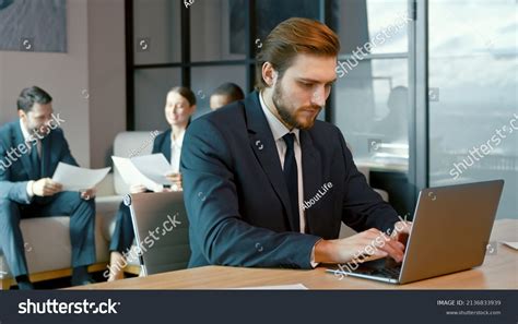 Working Man Suit Laptop Office Stock Photo 2136833939 | Shutterstock