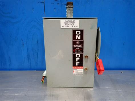 Used General Electric Heavy Duty Safety Switch Hgr Industrial Surplus