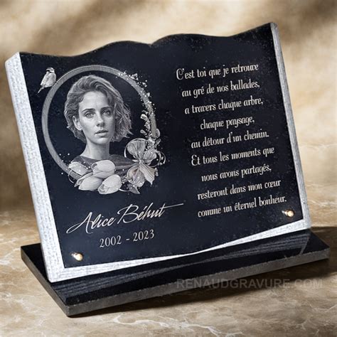 Plaque Fun Raire Personnalis E Grav E Par Un Artiste Graveur