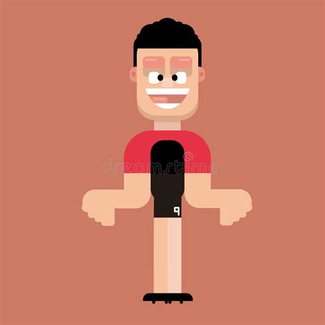 Character Design Of Football Player Stock Illustration Illustration