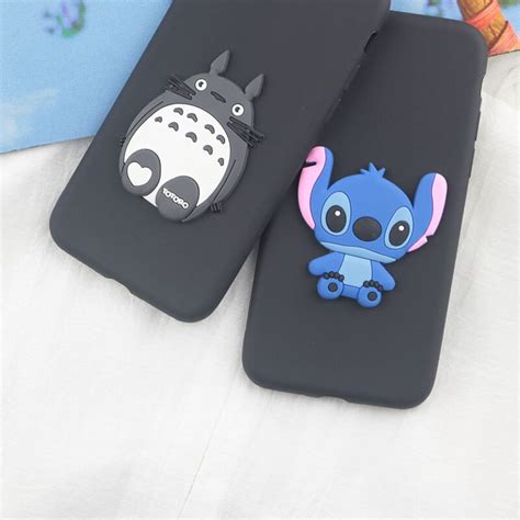 Cute Cartoon Stitch Case For Huawei P30 Pro P20 P9 Plus P8 Lite 2017 P10 Selfie P Smart 2019