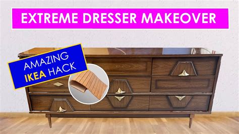 IKEA Hack Extreme MCM Dresser Makeover YouTube