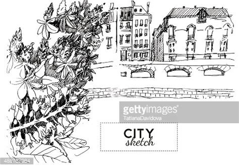 Watercolor City Sketch Background Stock Clipart | Royalty-Free | FreeImages