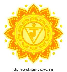 Third Chakra Illustration Vector Manipura Stock Vector Royalty Free