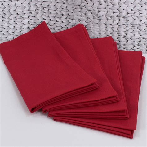 Red Napkins Cloth Table Napkin Cotton Napkins Christmas