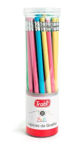 Lapiz Negro Trabi Pastel Hb Con Goma Tubo X U Mercadolibre