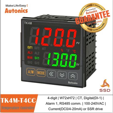 Jual Temperature Control Digital Controller Autonics TK4M T4CC Shopee